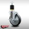 Service Caster 5'' SS Thermoplastic Rubber Swivel 1-7/8'' Expanding Stem Caster with Brake SCC-SSEX20S514-TPRB-TLB-178 - alternate 4